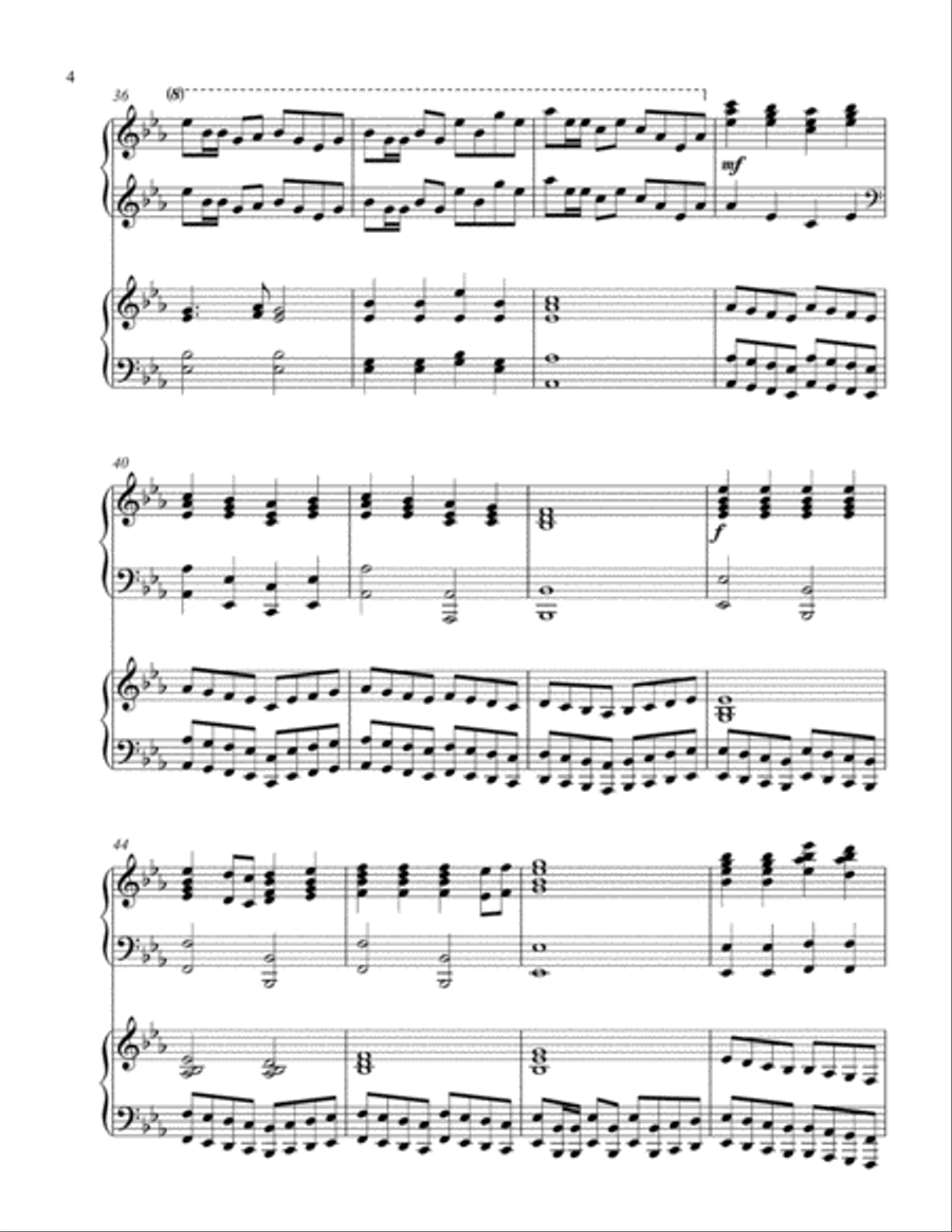 Standing Firm (2 piano duet) 2 Pianos, 4-Hands scores gallery preview page 5