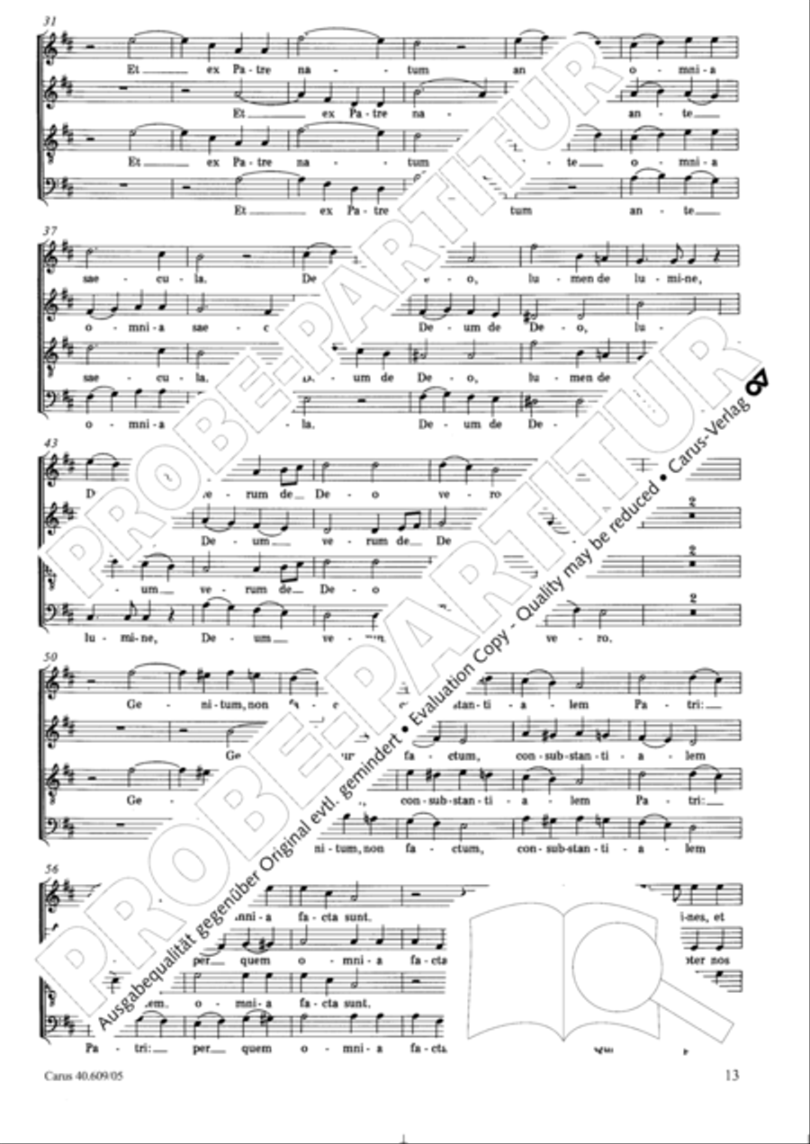 Missa in Angustiis 4-Part scores gallery preview page 14