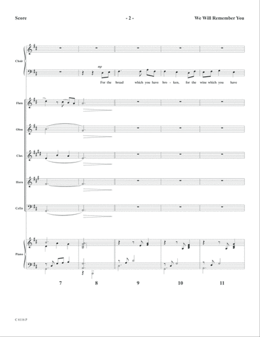 We Will Remember You Flute scores gallery preview page 4