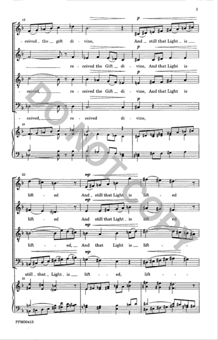 O Word of God Incarnate O Word of God Incarnate 4-Part scores gallery preview page 4