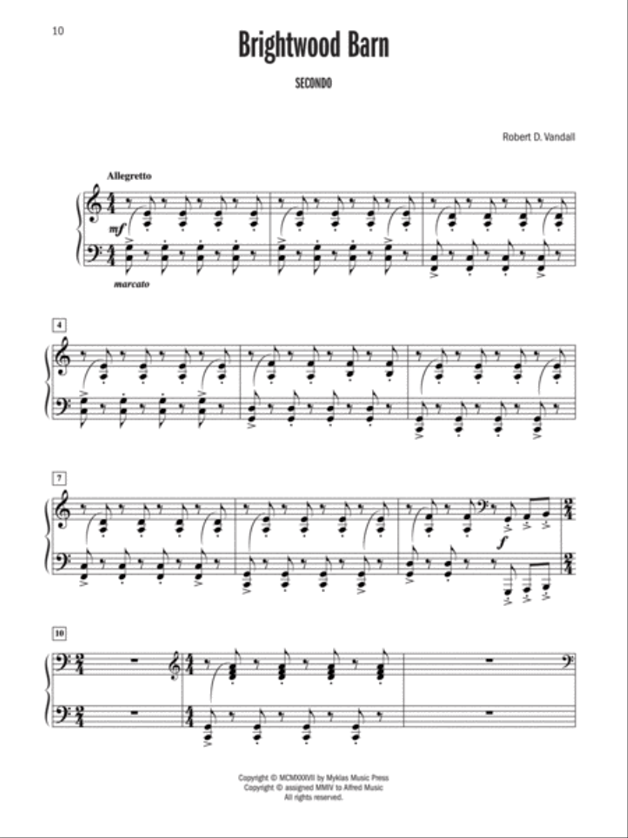 Celebrated Piano Duets, Book 5 Small Ensemble scores gallery preview page 3
