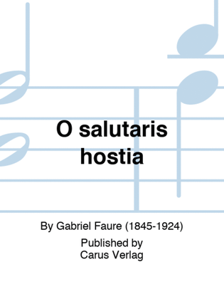 Book cover for O salutaris hostia