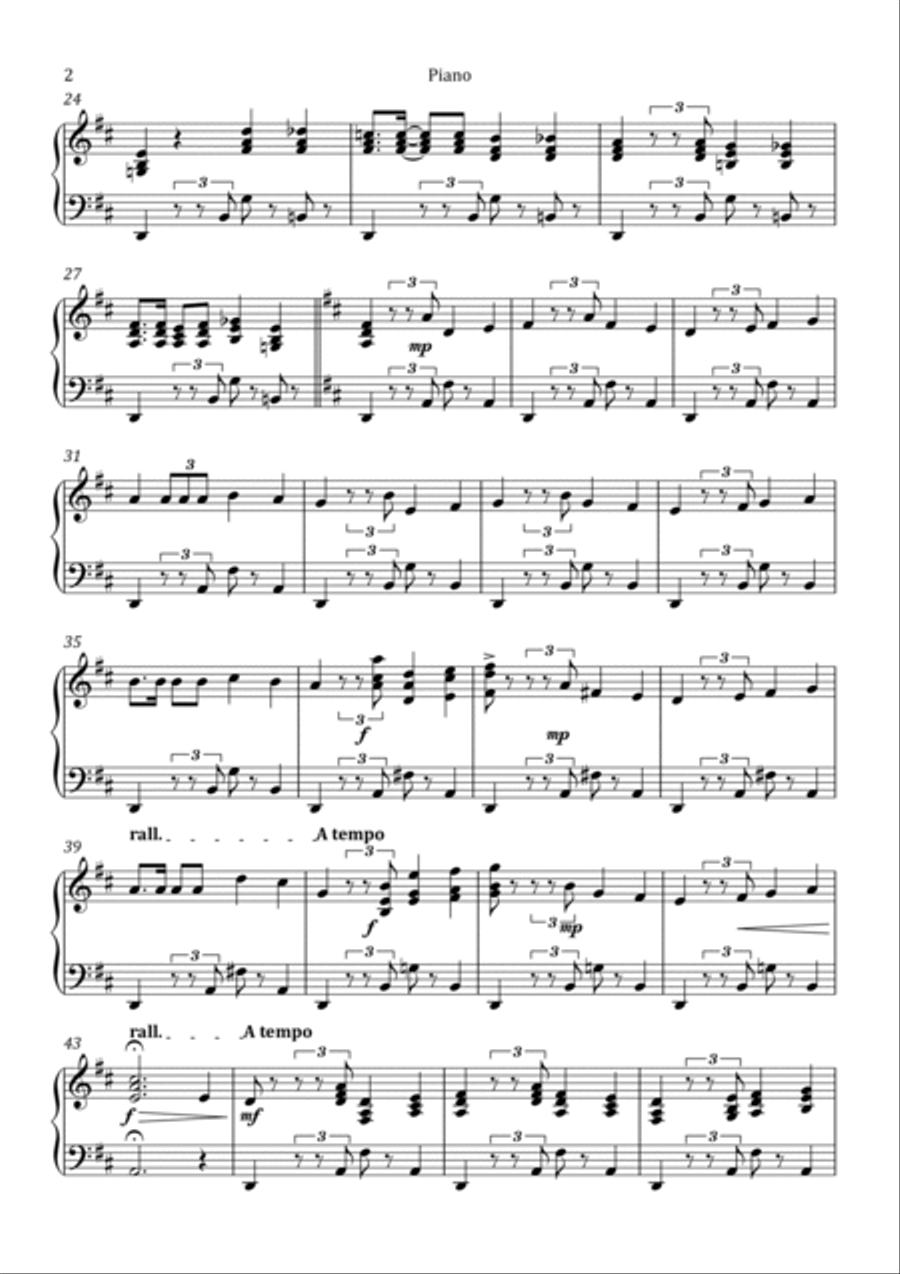 Georges Bizet - Habanera - from Carmen Suite No. 2 Piano Solo scores gallery preview page 2