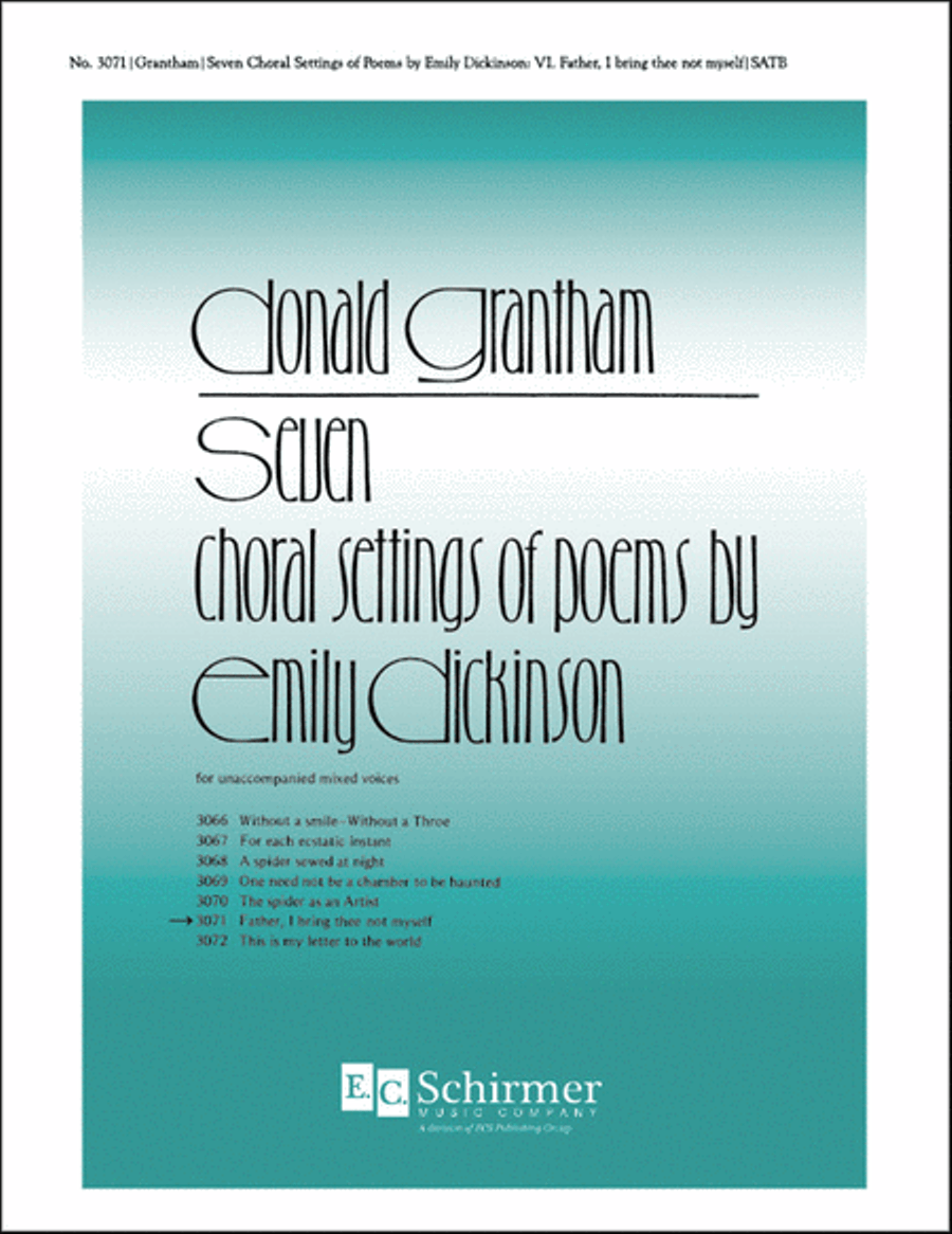 Dickinson Settings: Father, I bring thee 4-Part scores gallery preview page 1