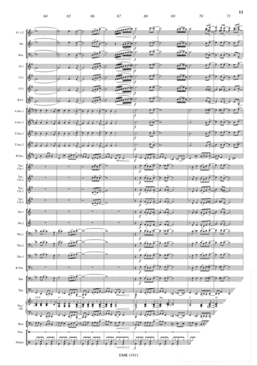 You're The First, The Last, My Everything Concert Band scores gallery preview page 11