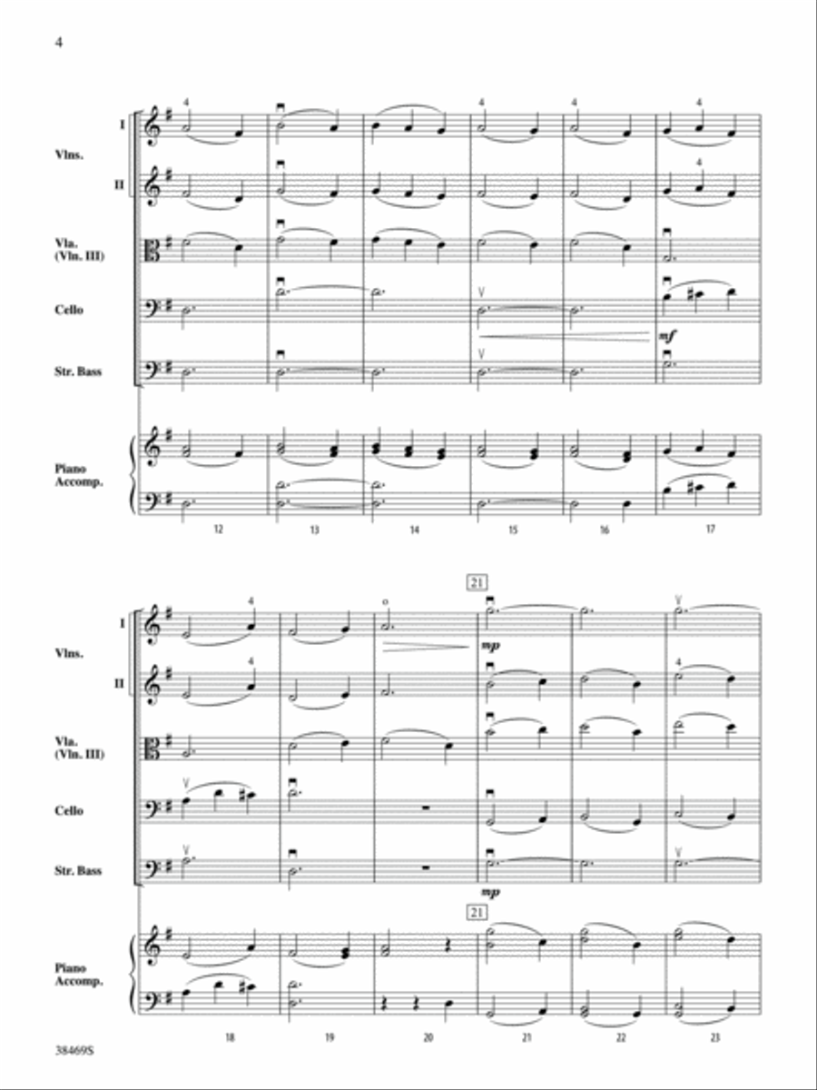 Pastorale (from The Christmas Concerto): Score String Orchestra scores gallery preview page 4