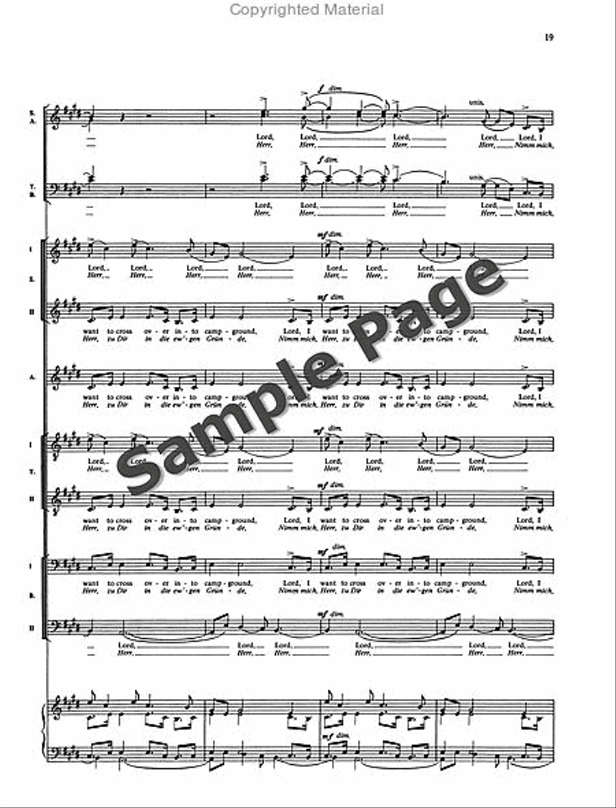 5 Negro Spirituals 5 Negro Spirituals SSAATTBB scores gallery preview page 22