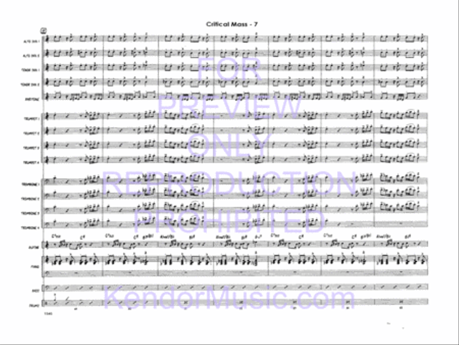 Critical Mass Critical Mass Jazz Ensemble scores gallery preview page 9