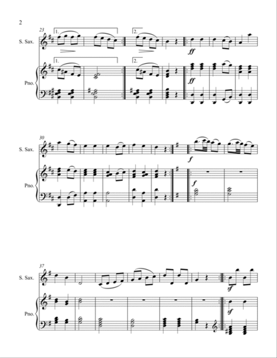 Ecossaises Woodwind Duet scores gallery preview page 2