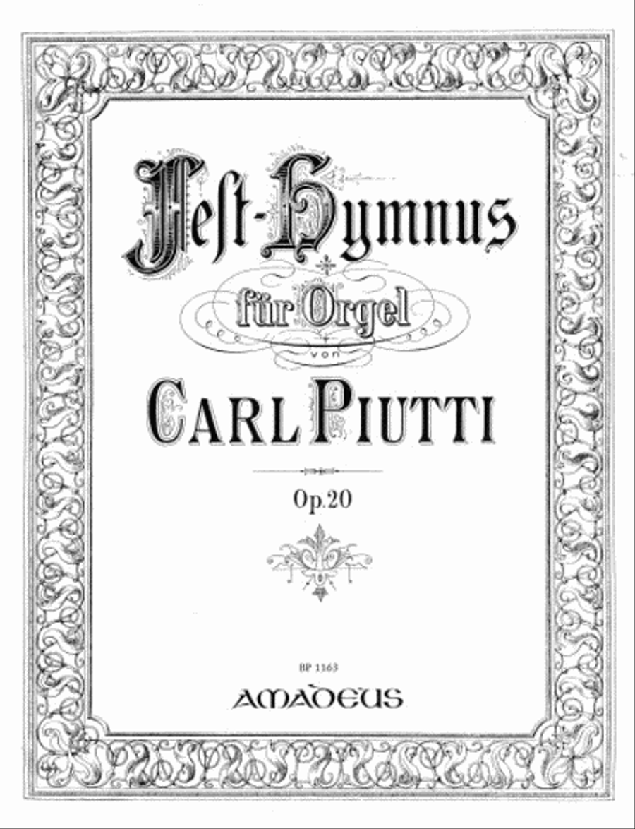 Festhymnus fur Orgel, op. 20