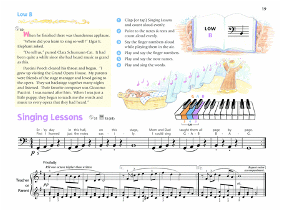 Music for Little Mozarts Music Lesson Book, Book 4 Piano Method scores gallery preview page 3