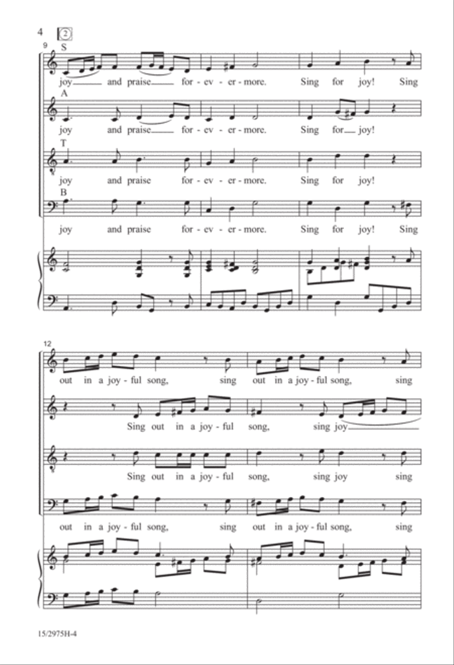 Sing for Joy! Sing for Joy! 4-Part scores gallery preview page 4