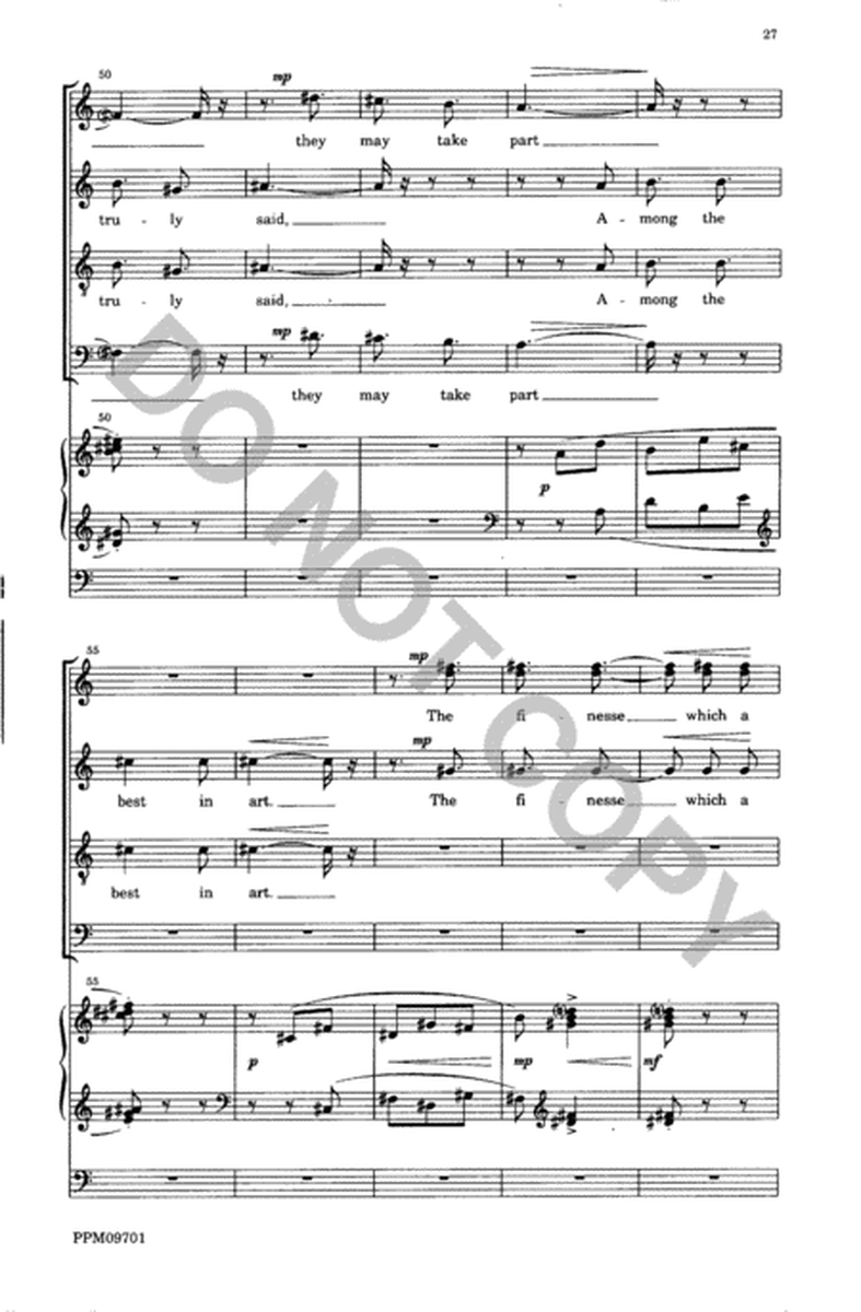 Three Hymns for Mixed Chorus and Organ