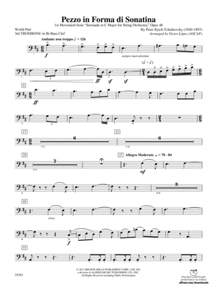 Pezzo in forma di Sonatina: (wp) 3rd B-flat Trombone B.C.