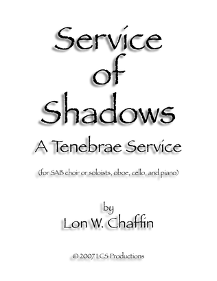 Service of Shadows: A Tenebrae Service