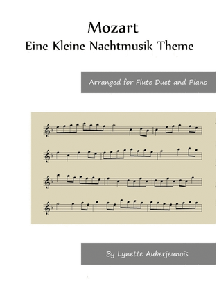 Eine Kleine Nachtmusik Theme - Flute Duet and Piano