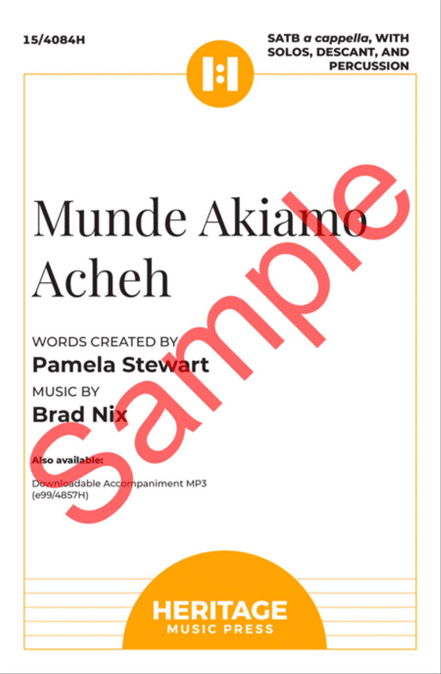 Munde Akiamo Acheh 4-Part scores gallery preview page 2
