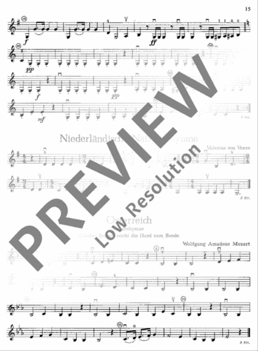 Musik zur Feier Violin scores gallery preview page 16