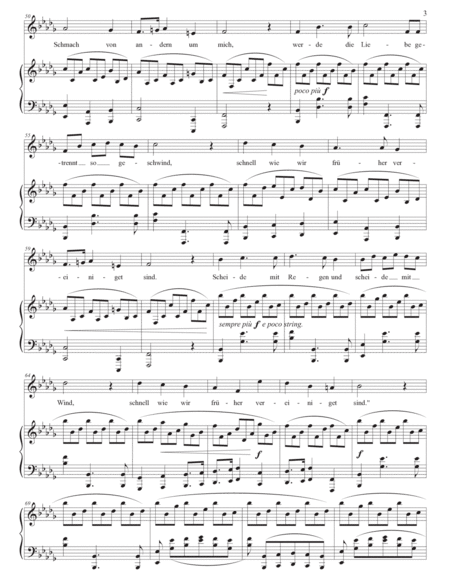 BRAHMS: Von ewiger Liebe, Op. 43 no. 1 (transposed to B-flat minor)