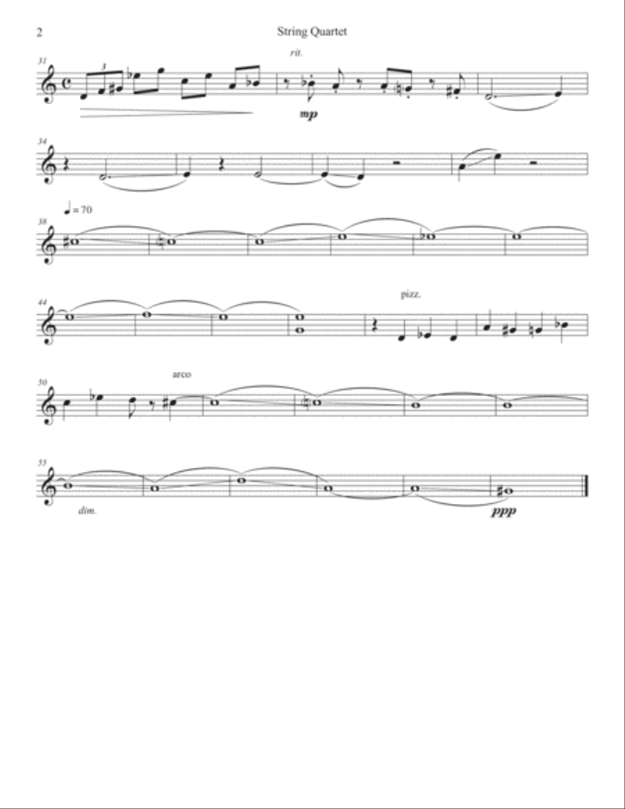 String Quartet No. 1 String Quartet scores gallery preview page 2