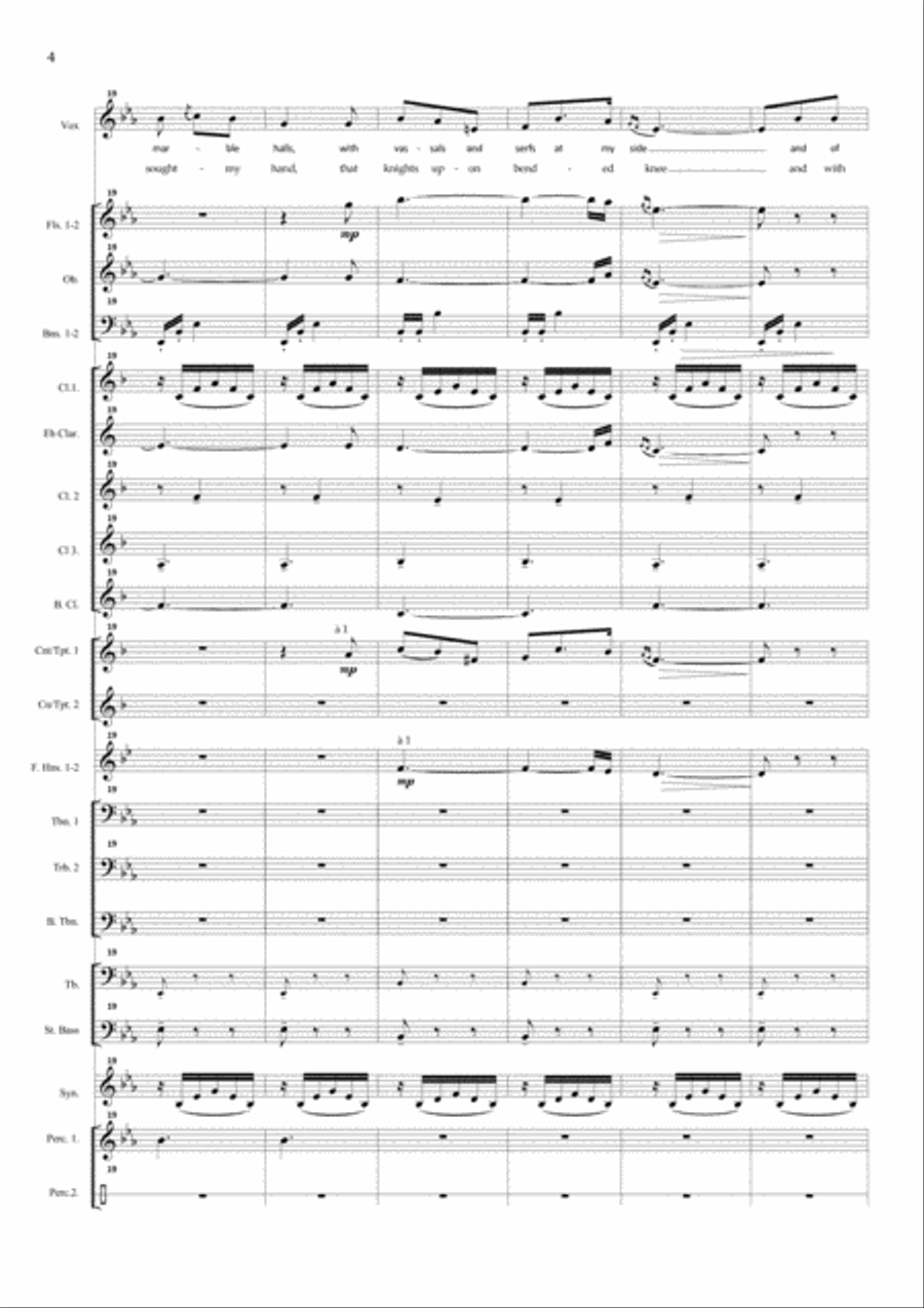 I dreamt I dwelt in Marble Halls (M. Balfe) for soprano and concert band Concert Band scores gallery preview page 4