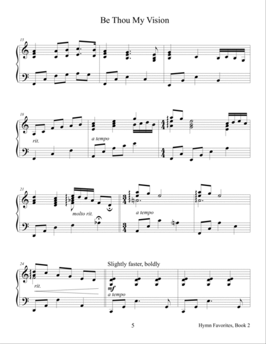 Hymn Favorites, Book 2 - A Collection of Sixteen Piano Solos Piano Solo scores gallery preview page 6