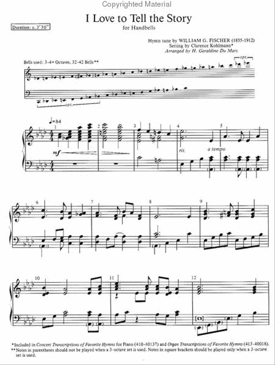 I Love To Tell the Story Chamber Music scores gallery preview page 2