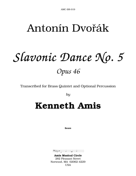 Slavonic Dance No.5, Op.46 image number null
