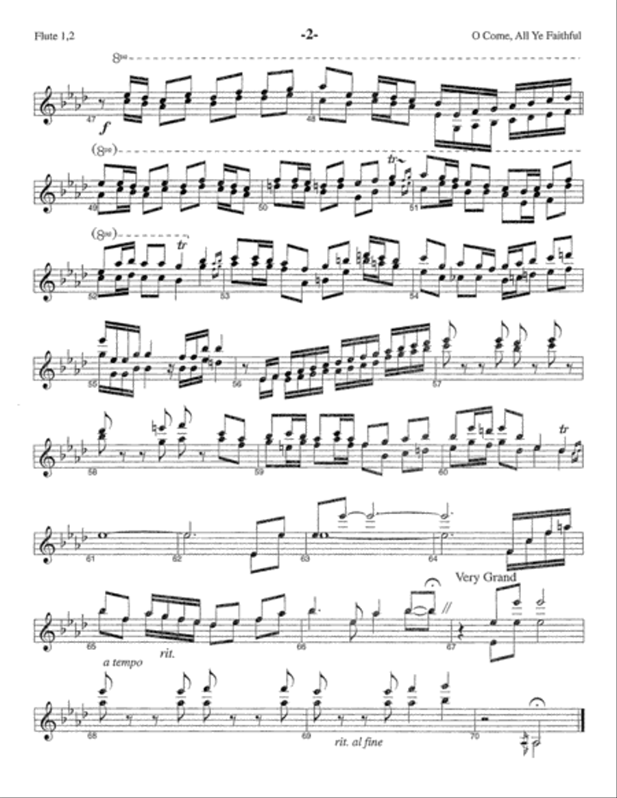 Oh, Come, All Ye Faithful Choir scores gallery preview page 3