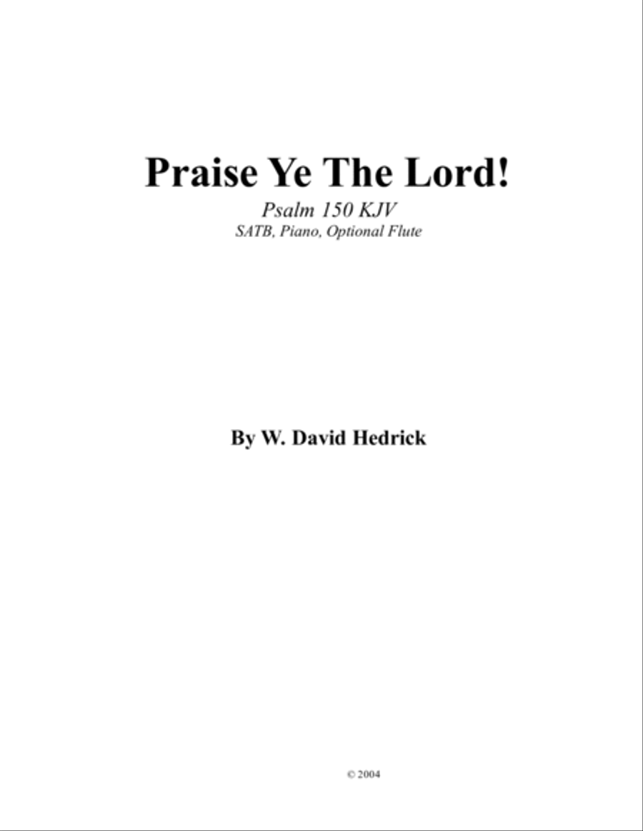 Praise Ye The Lord! 3-Part scores gallery preview page 2