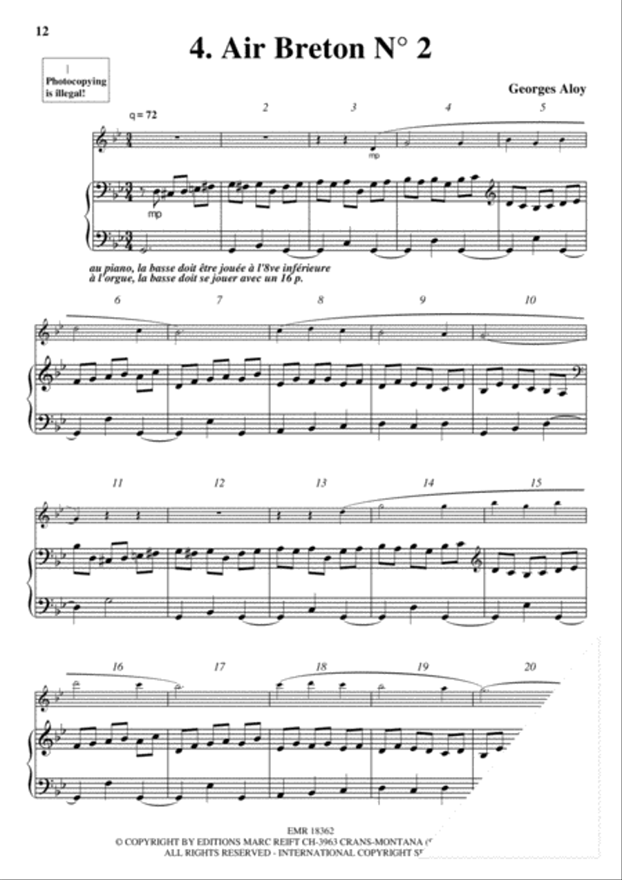 10 Preludes sur des airs anciens Violin Solo scores gallery preview page 6