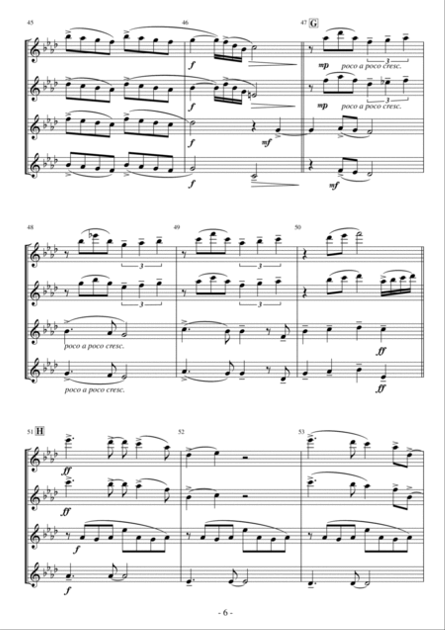 Wild Uncharted Waters Wild Uncharted Waters Flute Quartet scores gallery preview page 6