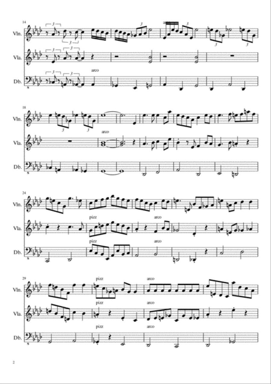 Remembrance Suite String Trio scores gallery preview page 2