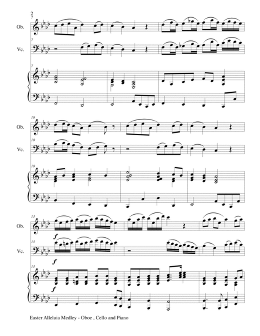 EASTER ALLELUIA MEDLEY (Trio – Oboe, Cello/Piano) Score and Parts image number null