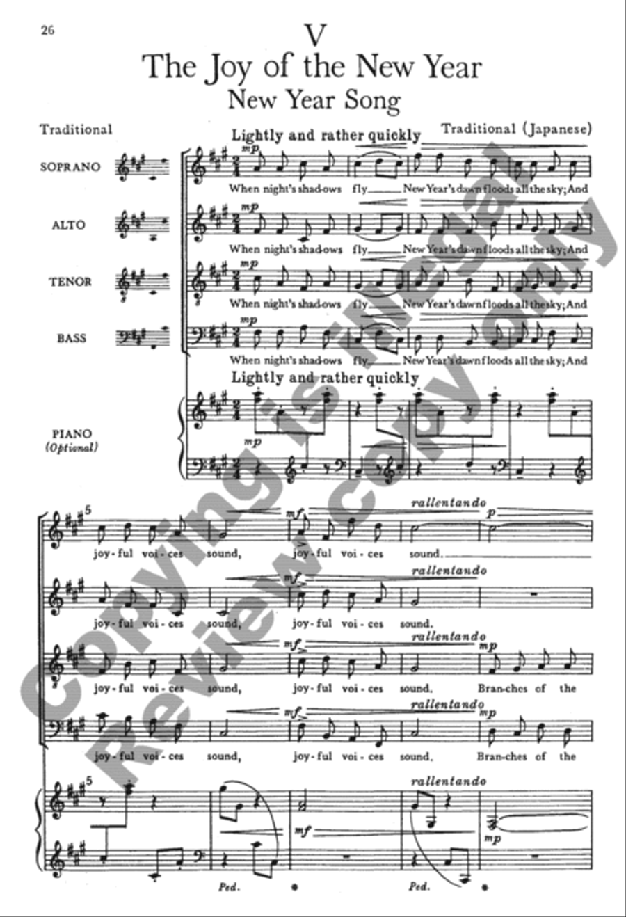 The Seven Joys of Christmas (Choral Score) 4-Part scores gallery preview page 46