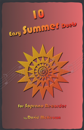 Book cover for 10 Easy Summer Duets for Soprano Recorder