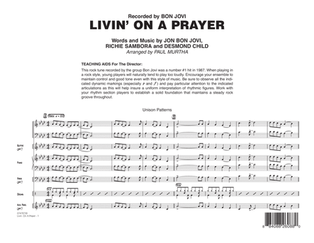 Livin' On A Prayer - Full Score image number null