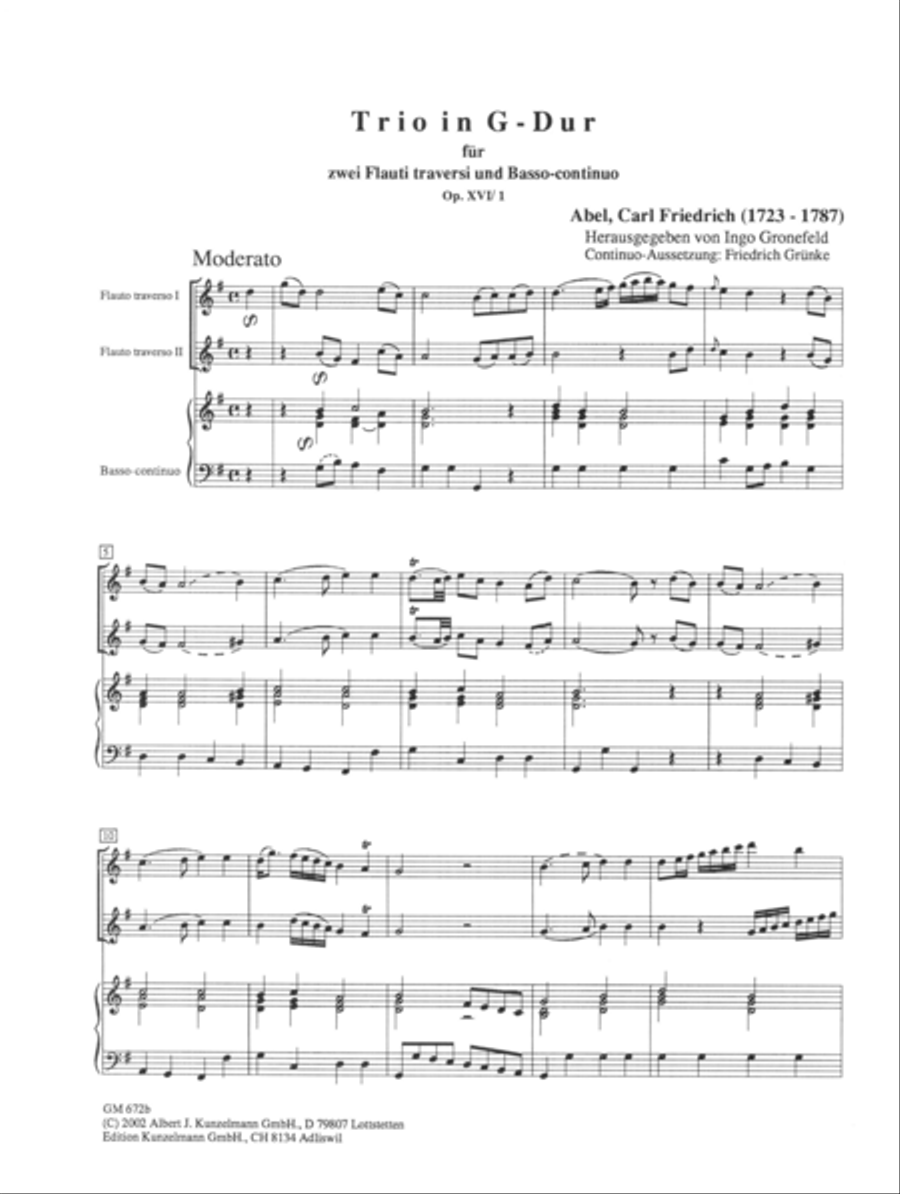 Trio sonata Trio sonata Flute scores gallery preview page 2