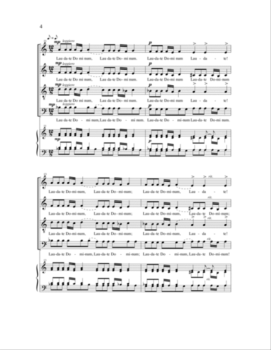 Laudate 4-Part scores gallery preview page 7