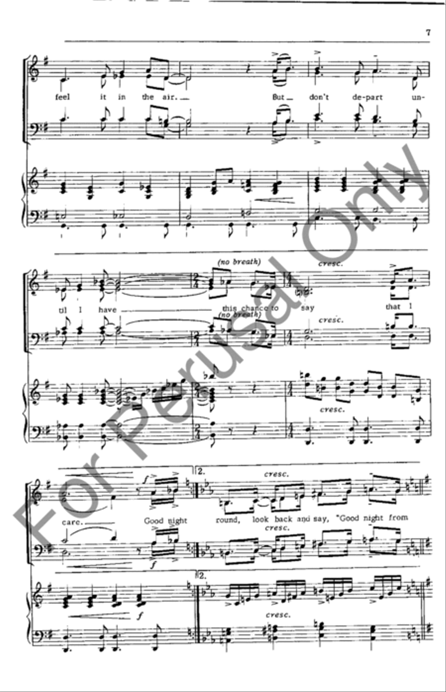 Good Night 4-Part scores gallery preview page 7
