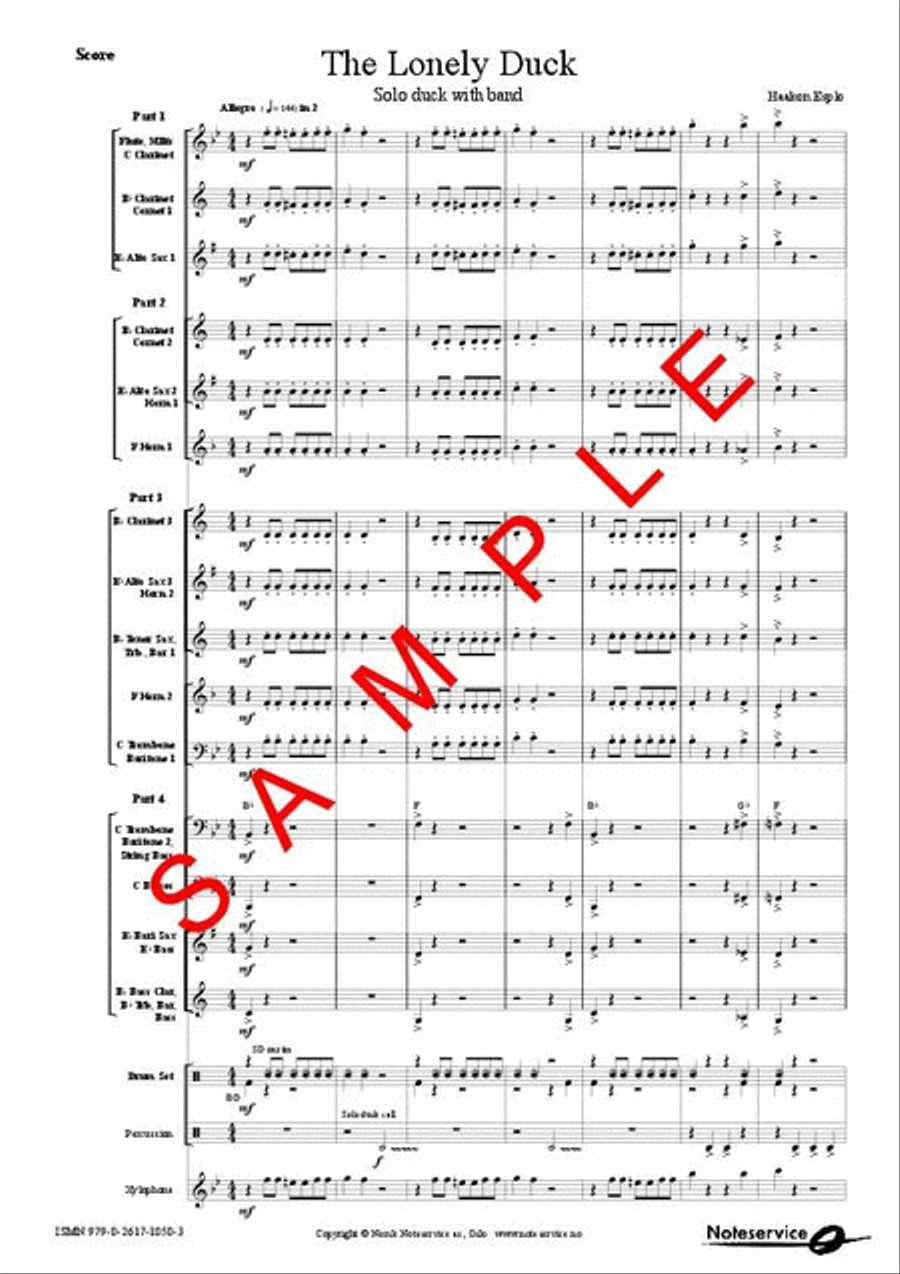 The Lonely Duck The Lonely Duck Score scores gallery preview page 2