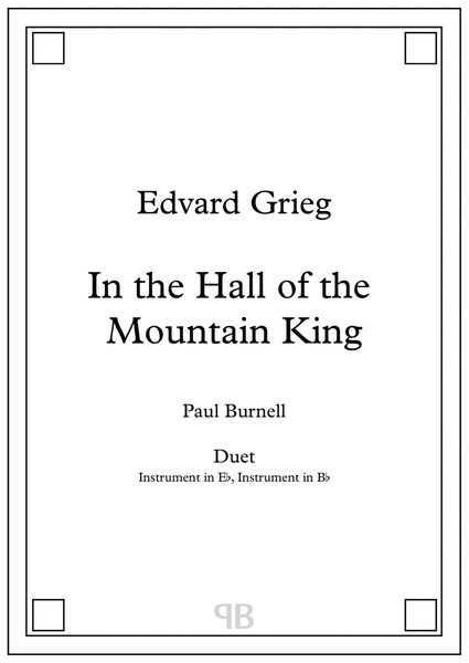 In the Hall of the Mountain King, arranged for duet: instruments in Eb and Bb image number null