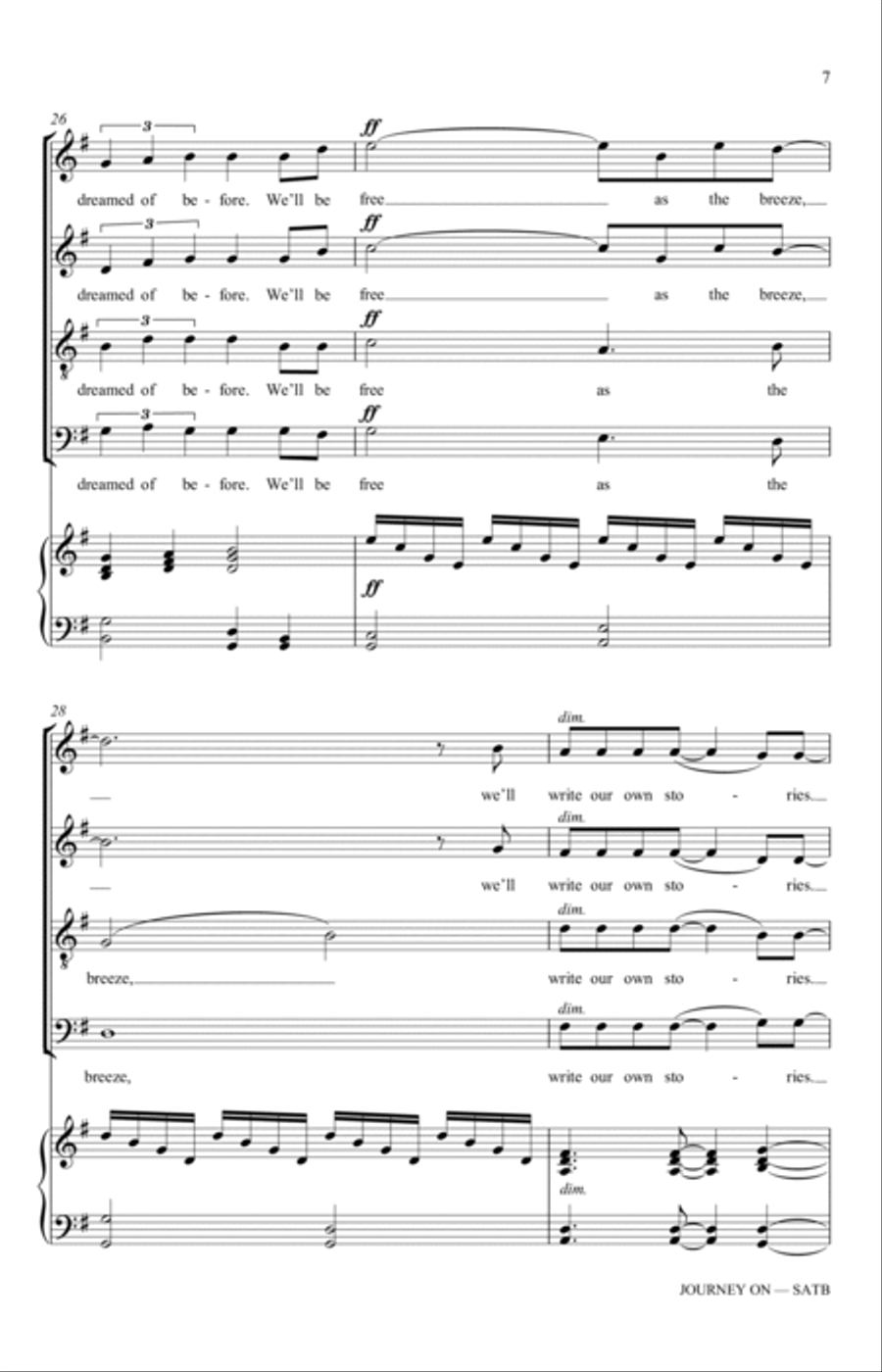 Journey On 4-Part scores gallery preview page 5