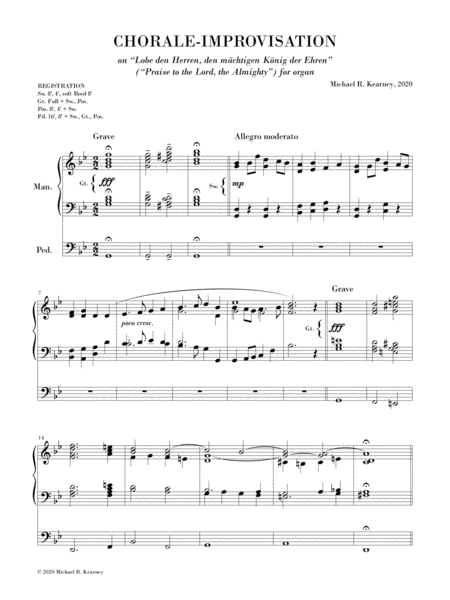 Chorale-improvisation on "Lobe den Herren" / "Praise to the Lord, the Almighty"