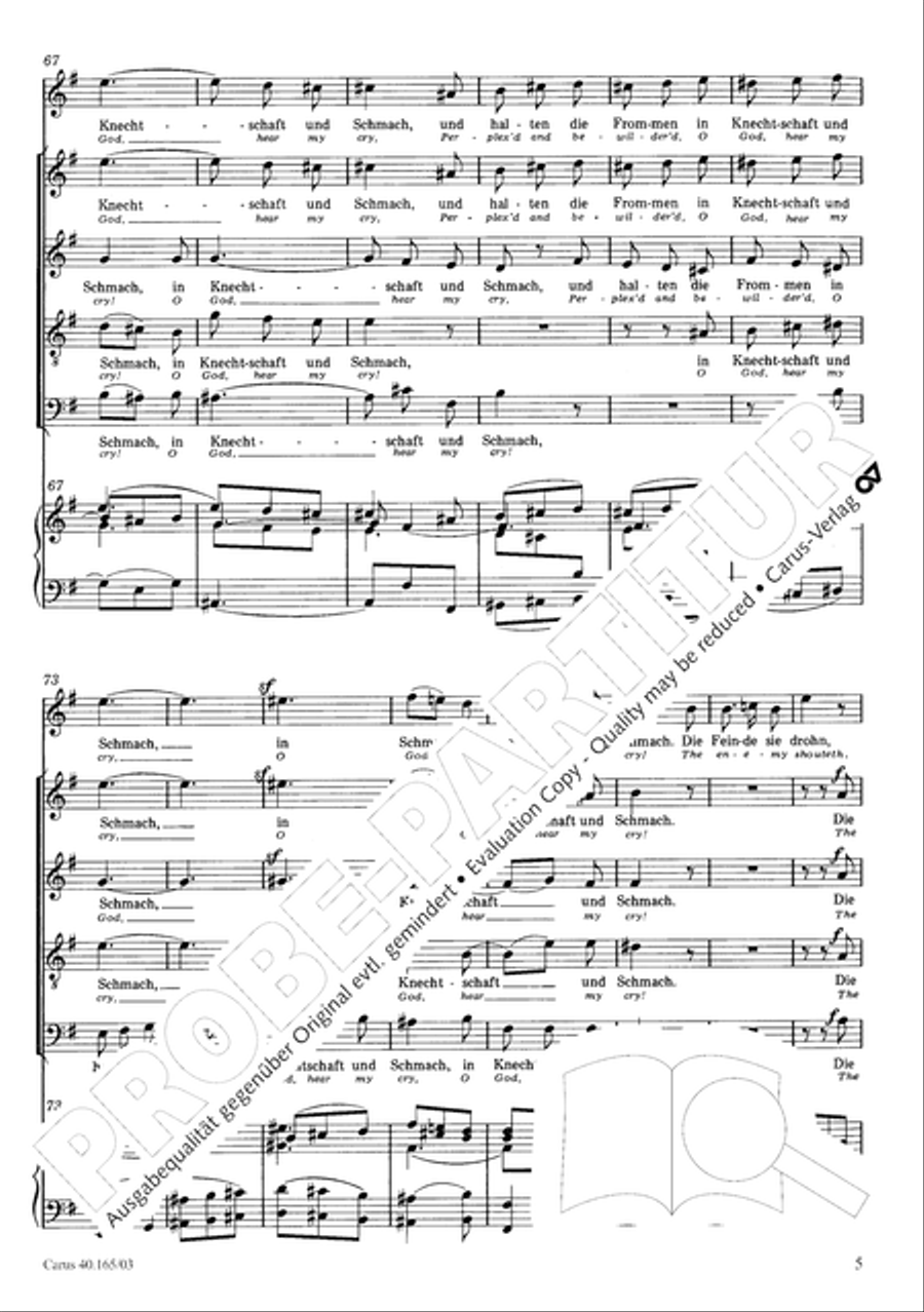 Hor mein Bitten (2 Fassungen) Organ scores gallery preview page 10