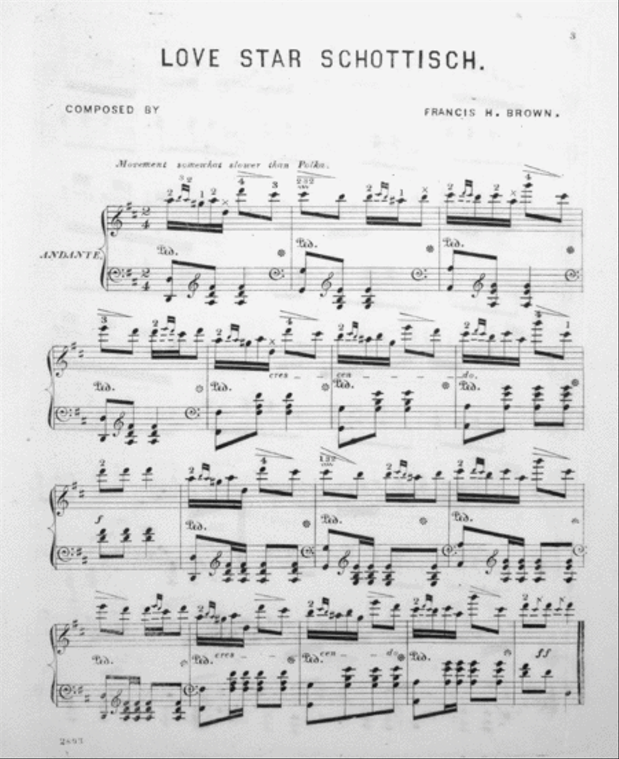 The Love Star Schottische Piano Solo scores gallery preview page 2