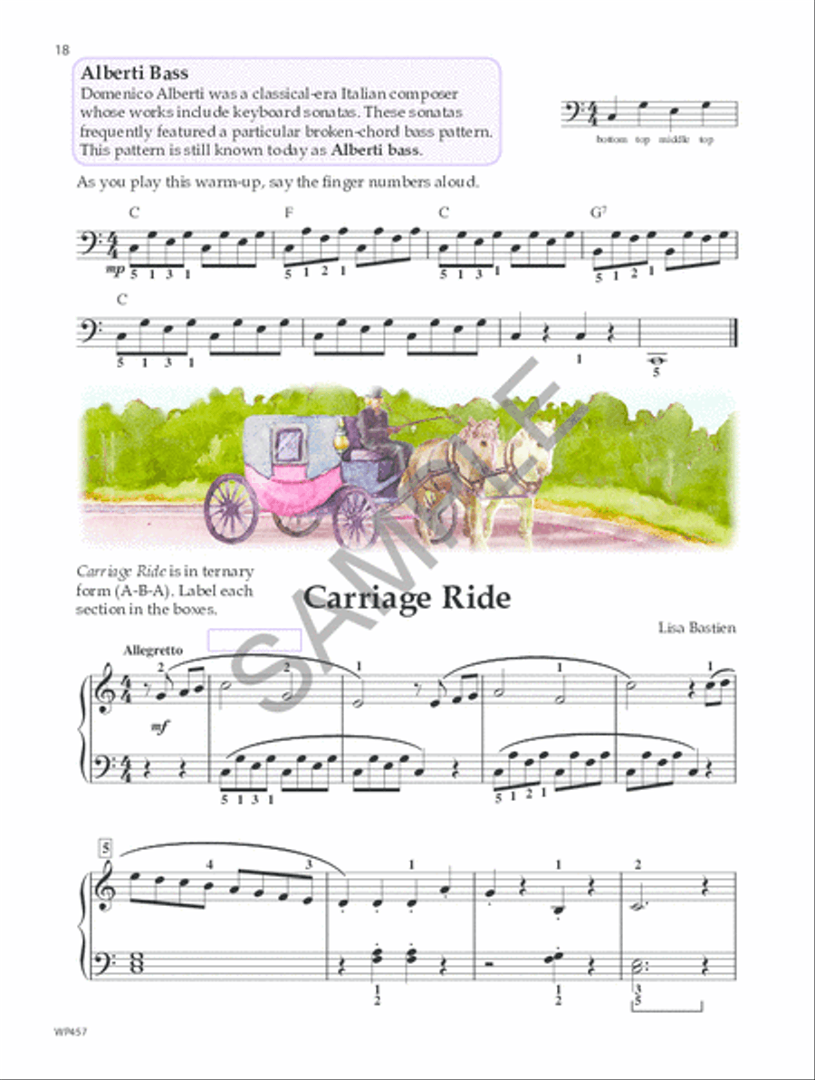 Bastien New Traditions - Level 3B Piano Method scores gallery preview page 2