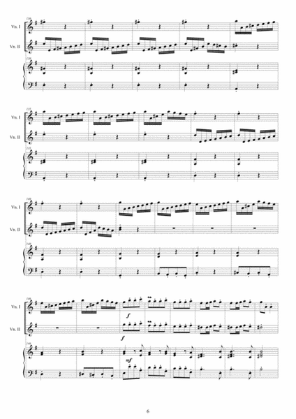 Vivaldi - Violin Concerto No.4 in E minor RV 550 Op.3 for Two Violins and Piano image number null