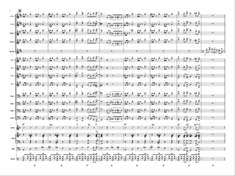 A Bari Cool Chart! Jazz Ensemble scores gallery preview page 5