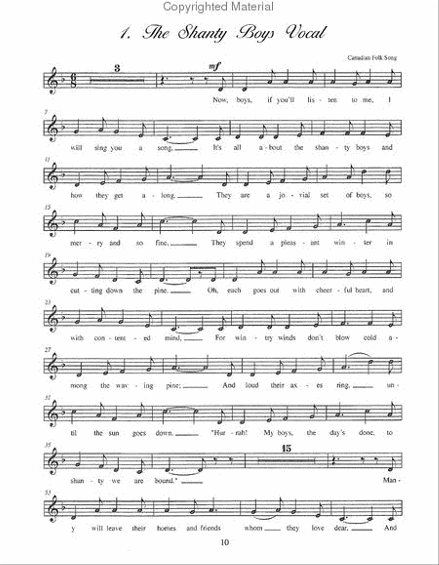 Sing With the Symphony, Volume 2 Unison Choir scores gallery preview page 7
